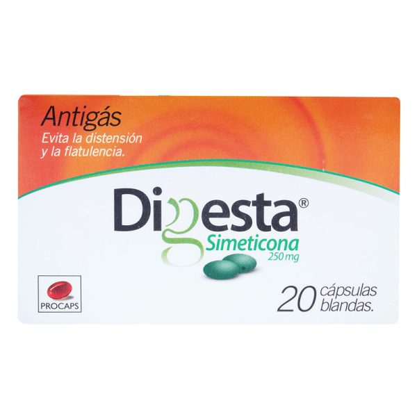 DIGESTA 250 MG 20 TBS